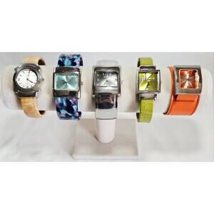 Lot Of 5 Vintage Womens Geneva Quartz Fashion Watches Untested